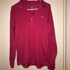 Adidas half zip climalite sz L